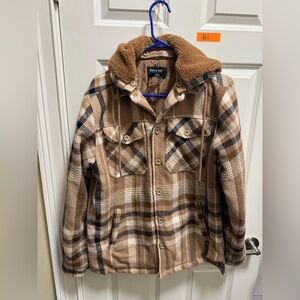 Women’s Smoke Rise Flannel Button Down Jacket with Removable Hood